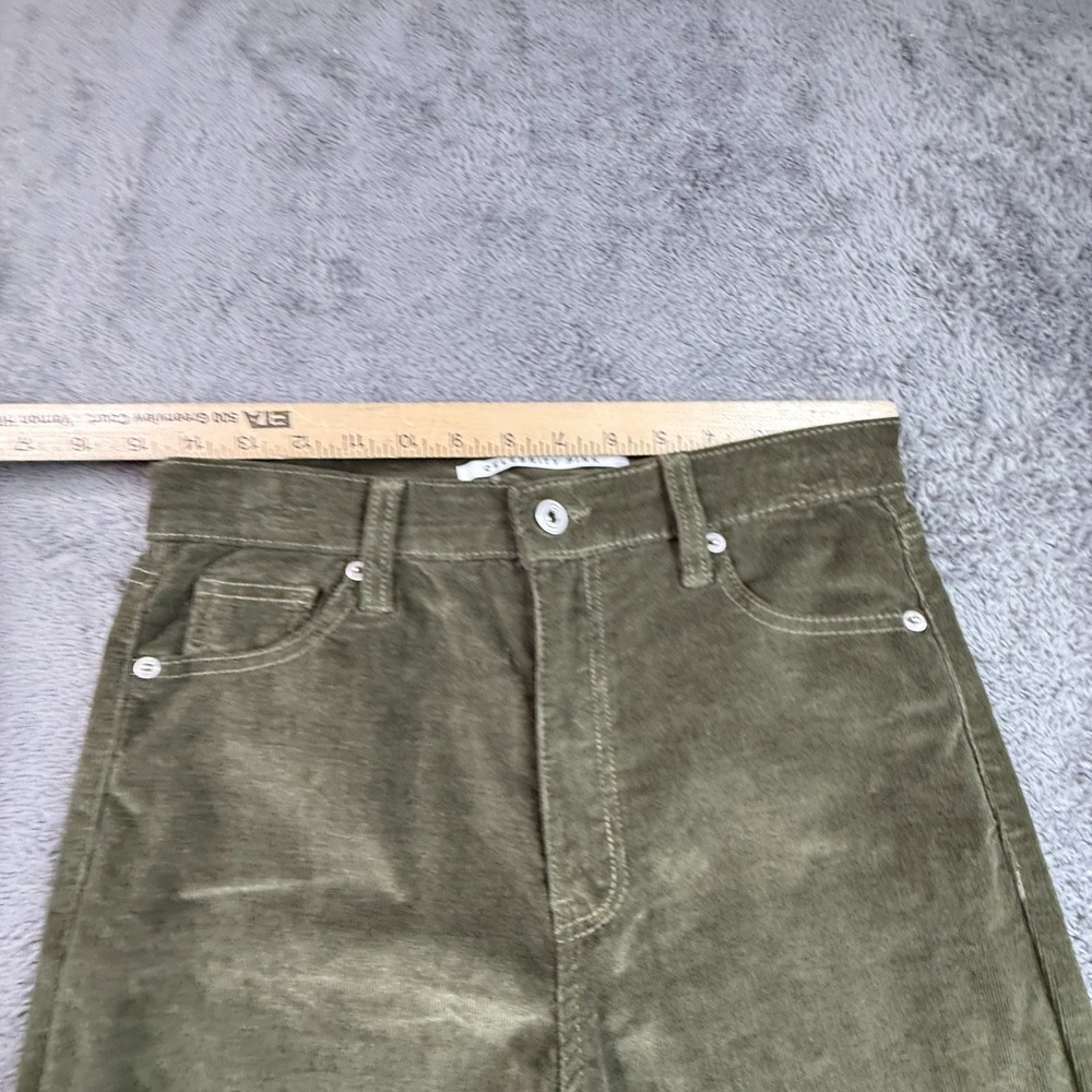 Celebrity Pink Fast Time Flare Corduroy Jeans 28x32 Womens Olive Green - Picture 4 of 9